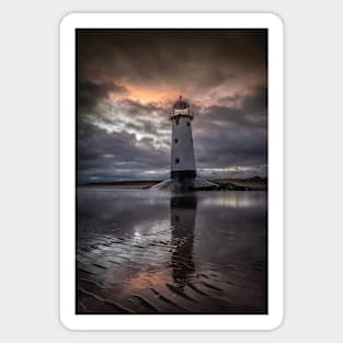 Talacre Lighthouse at Dawn Sticker